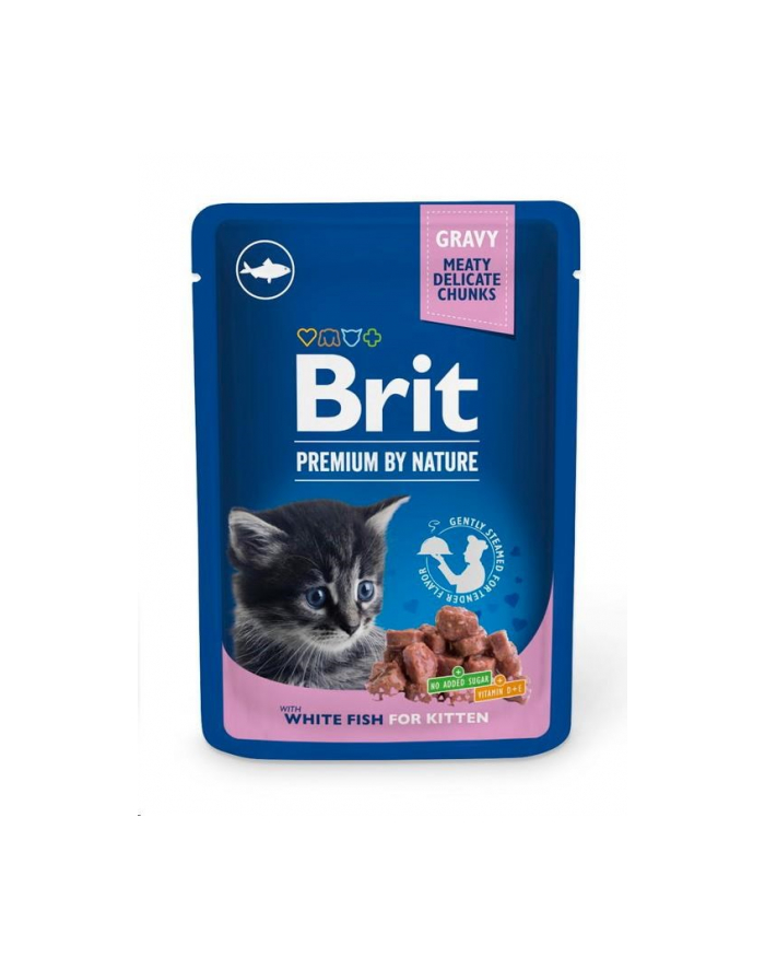 Brit Premium By Nature White Fish Kitten 100g główny