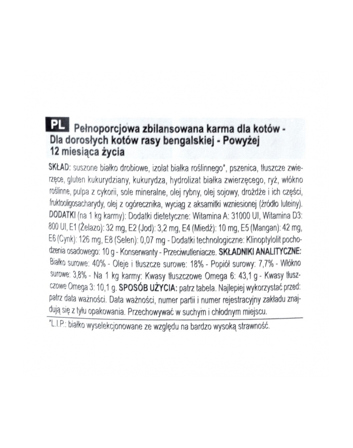 ROYAL CANIN Bengal Adult 2kg główny