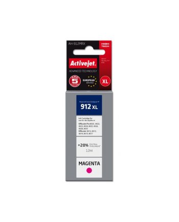 Tusz Activejet AH-912MRX (zamiennik HP 912XL 3YL82AE; Premium; 990 stron; czerwony) nr 2