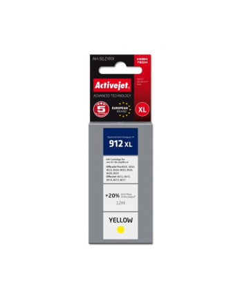 Tusz Activejet AH-912YRX (zamiennik HP 912XL 3YL83AE; Premium; 990 stron; żółty) nr 2