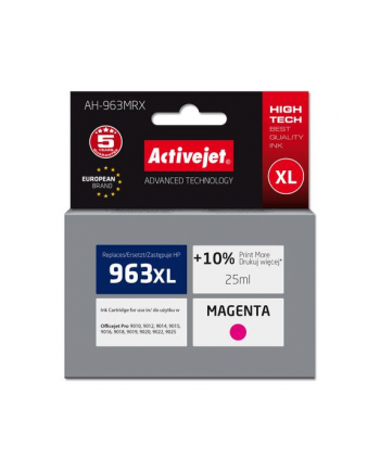 Tusz Activejet AH-963MRX (zamiennik HP 963XL 3JA28AE; Premium; 1760 stron; czerwony) nr 2