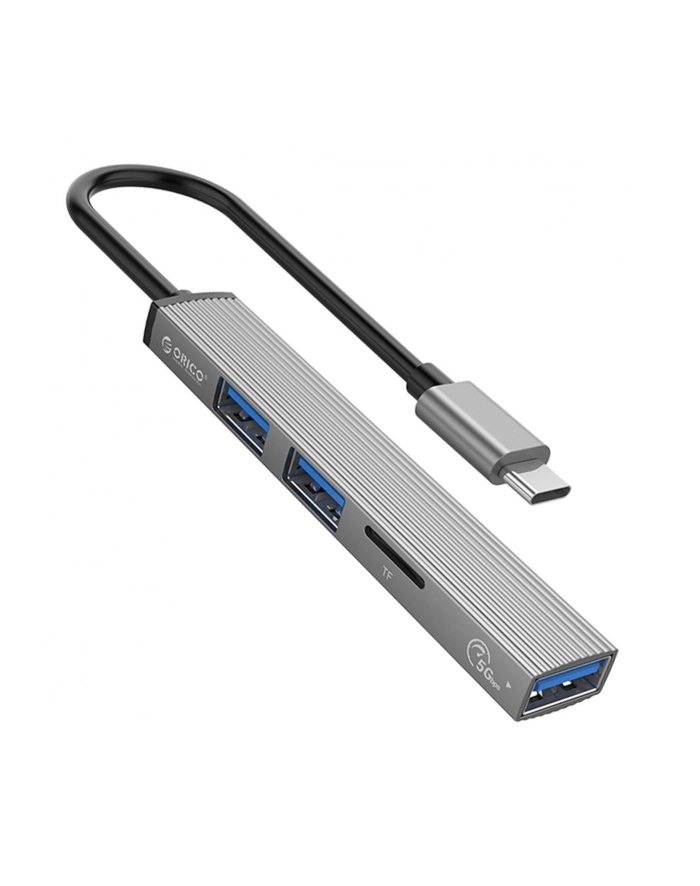 ORICO HUB USB-C 3X USB-A  CZYT MICROSD  5 GBPS ALU główny