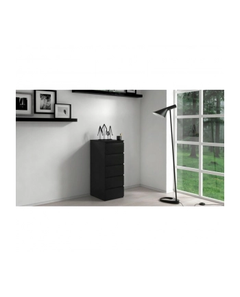 top e shop W5 KOMODA 5 SZUFLAD CZARNY