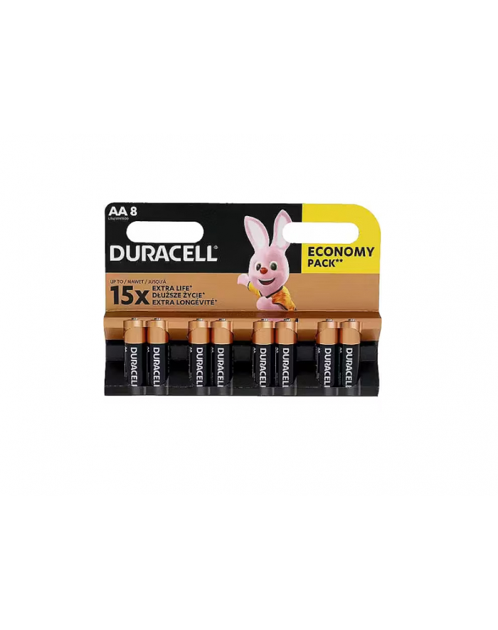 Zestaw baterii AA Duracell (x 8) główny