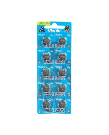 VINNIC BATERIE ALKALICZNE GUZIKOWE MINI G8/AG8/LR55 BLISTER 10 SZTUK L1121F nr 1