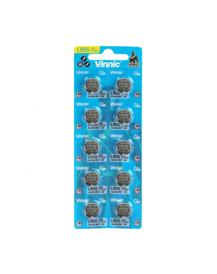 VINNIC BATERIE ALKALICZNE GUZIKOWE MINI G8/AG8/LR55 BLISTER 10 SZTUK L1121F główny