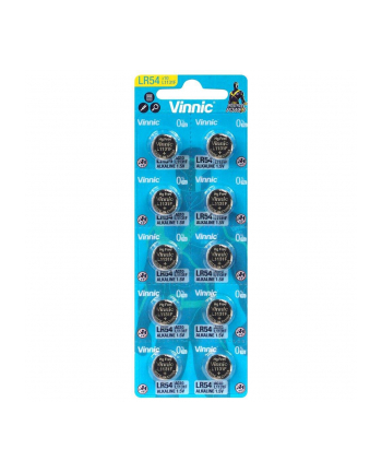 VINNIC BATERIE ALKALICZNE GUZIKOWE MINI G10/AG10/LR54 BLISTER 10 SZTUK L1131F nr 1