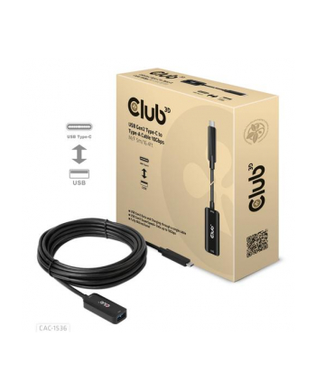 club 3d Club3D CAC-1536 USB GEN2 TYPE-C TO TYPE-A CABLE 10GBPS M/F 5M/164FT