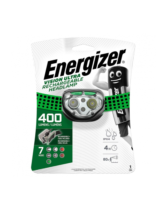 LATARKA ENERGIZER HEADLIGHT VISION ULTRA HEADLIGHT RECHARGEABLE 400 lm główny