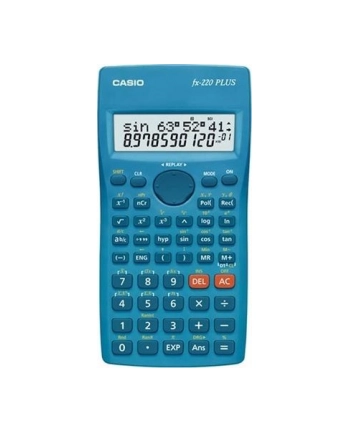 KALKULATOR NAUKOWY CASIO FX-220PLUS-2 NIEBIESKI  12 CYFROWY WYŚWIETLACZ nr 1