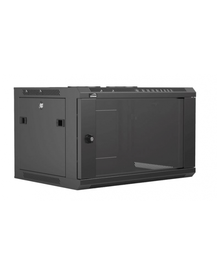 CAYMON SZAFA RACK 19  6 UNITS - 450MM (D)  ZD-EJMOWANA TYLNA ŚCIANKA  CZARNA główny