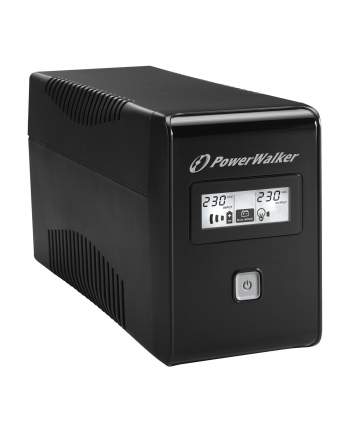 POWER WALKER UPS LINE-IN VI 850 LCD 850VA 2X SCHUKO  RJ11  USB  LCD