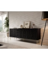 cama meble Komoda HOLE 190x40 5xH74 5 czarny mat - nr 3
