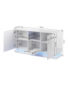 cama meble Komoda QIU 2D1K 150x41 5xH75 czarny połysk/czarny połysk - nr 8