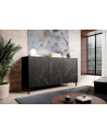 cama meble Komoda MARMO 3D 150x45xH80 5 czarny mat/marmur czarny - nr 7