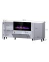 cama meble Komoda PAFOS z kominkiem elektrycznym 180x42x82 czarny mat - nr 4