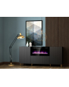 cama meble Komoda PAFOS z kominkiem elektrycznym 180x42x82 czarny mat - nr 7