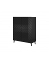 cama meble Regał ABETO 100 5x40xH121 5 czarny/czarny połysk - nr 5