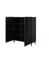 cama meble Regał ABETO 100 5x40xH121 5 czarny/czarny połysk - nr 8