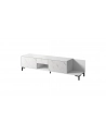 cama meble Szafka RTV MARMO 2D1S1K 195x40xH47 5 biały mat/marmur biały - nr 5