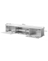 cama meble Szafka RTV SLID-E 200K 200x40xH37 cała w czarnym połysku - nr 4