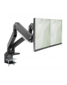 digitus Ramię biurkowe podwójne z zaciskiem, 2xLCD, max. 35', max. obciążenie 2x15kg, ze sprężyną gazową - nr 54