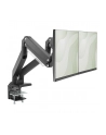 digitus Ramię biurkowe podwójne z zaciskiem, 2xLCD, max. 35', max. obciążenie 2x15kg, ze sprężyną gazową - nr 62