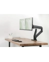 digitus Ramię biurkowe podwójne z zaciskiem, 2xLCD, max. 35', max. obciążenie 2x15kg, ze sprężyną gazową - nr 92