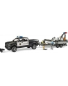 ata Dodge RAM 2500 Policujny Pikap z łodzią na lawecie i modułami 02507 - nr 1
