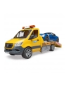 Mercedes Sprinter laweta pomocy drogowej z modułem światło + dźwięk i auto Roadster 02675 BRUD-ER - nr 3