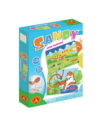Sandy. Piaskowe malowanki - Tygrys, T-Rex 2550 ALEXAND-ER