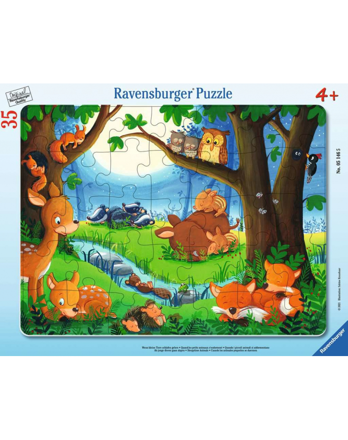 Puzzle 35el ramkowe Dobranoc 051465 Ravensburger główny