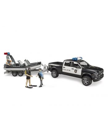 ata Dodge RAM 2500 Policujny Pikap z łodzią na lawecie i modułami 02507