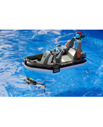 ata Dodge RAM 2500 Policujny Pikap z łodzią na lawecie i modułami 02507