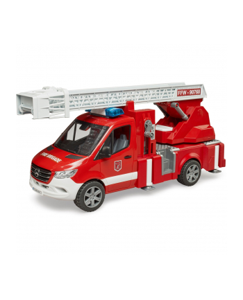 Mercedes Sprinter Straż pożarna z drabiną obczerwonyową, pompą i modułem światło + dźwięk 02673 BRUD-ER nr 2