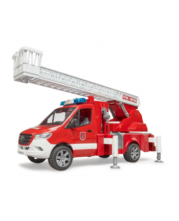 Mercedes Sprinter Straż pożarna z drabiną obczerwonyową, pompą i modułem światło + dźwięk 02673 BRUD-ER nr 1