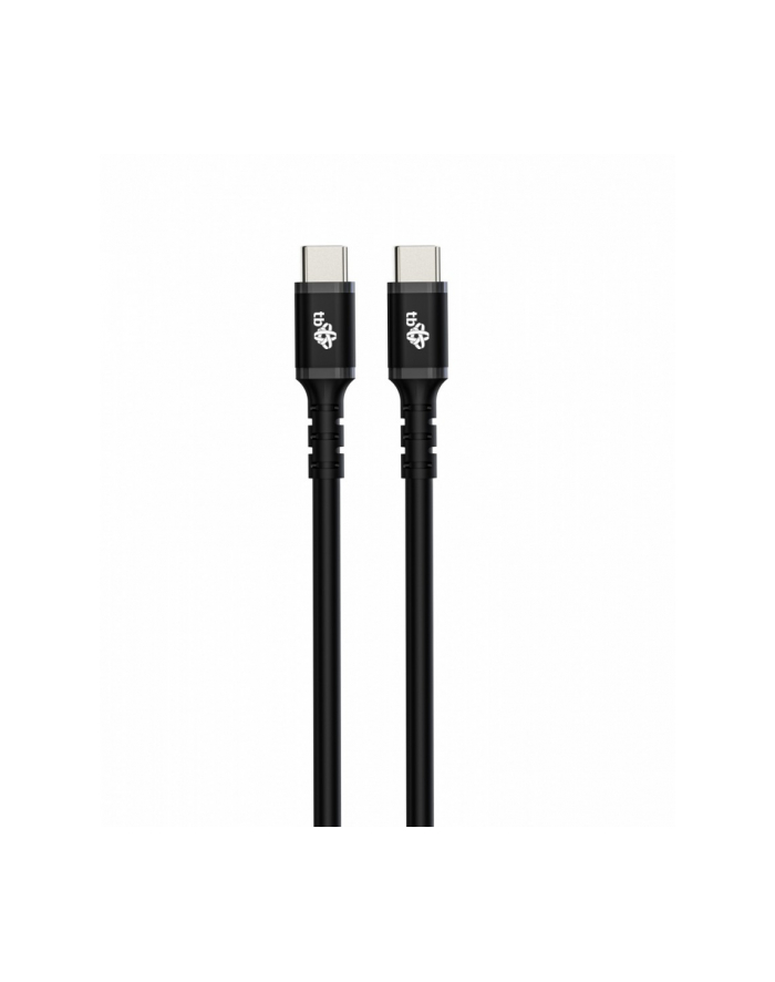 tb Kabel USB-C - USB-C 2m silikonowy czarny główny