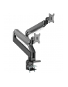 digitus Ramię biurkowe podwójne z zaciskiem, 2xLCD, max. 35', max. obciążenie 2x15kg, ze sprężyną gazową - nr 81