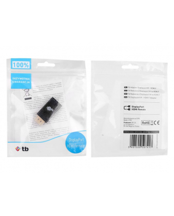 tb Adapter Displayport M - HDMI F czarny