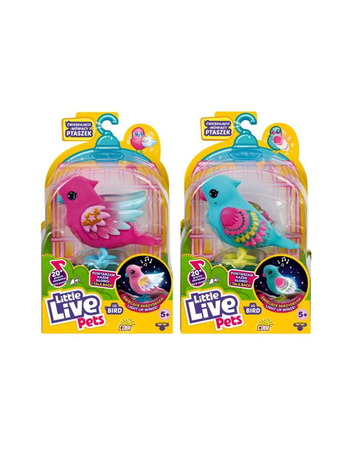 cobi Little Live Pets 26401 Ptaszek ćwierkająco-mówiący, świecący mix cena za 1 szt główny