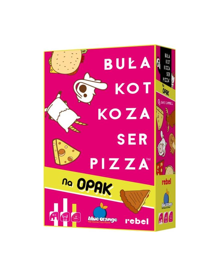 Buła, Pizza, Kot, Ser, Koza na opak gra Rebel główny