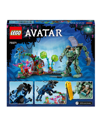 LEGO 75571 AVATAR Neytiri i Thanator kontra Quaritch w kombinezonie PZM p4