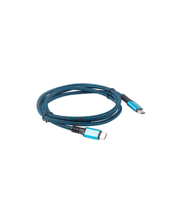 lanberg Kabel USB-C M/M USB4 1.2m 100W 8K 60HZ czarno-niebieski