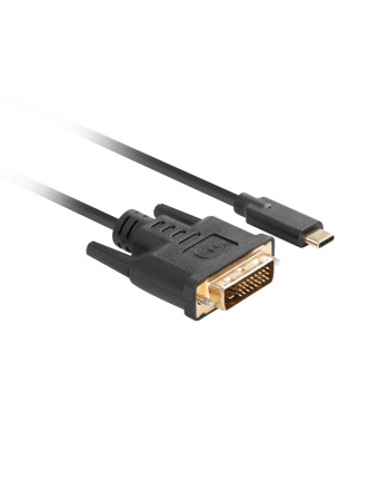 lanberg Kabel USB-C(M)->DVI-D(24+1)(M) 1M czarny