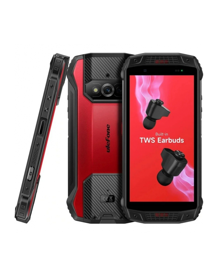 ulefone Smartfon Armor 15 6GB/128GB IP68/IP69K 6600mAh DualSIM Wbudowane Słuchawki Czerwony główny