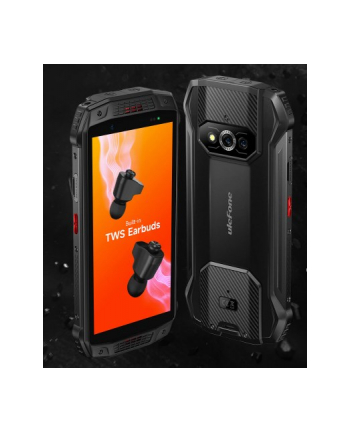 ulefone Smartfon Armor 15 6GB/128GB IP68/IP69K 6600mAh DualSIM Wbudowane Słuchawki Czarny