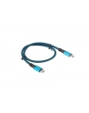 lanberg Kabel USB-C M/M USB4 0.5m 100W 8K 60HZ czarno-niebieski - nr 11