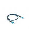 lanberg Kabel USB-C M/M USB4 0.5m 100W 8K 60HZ czarno-niebieski - nr 19