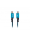 lanberg Kabel USB-C M/M USB4 0.5m 100W 8K 60HZ czarno-niebieski - nr 2