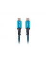 lanberg Kabel USB-C M/M USB4 0.5m 100W 8K 60HZ czarno-niebieski - nr 8
